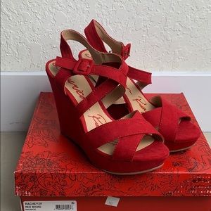 Brand new red American Rag wedges. Never worn.